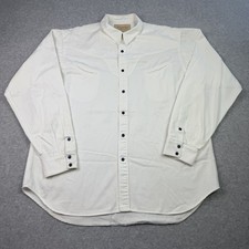 Schaefer Outfitter Pearl Snap Shirt Mens XL Smile Pocket Western Made in USA