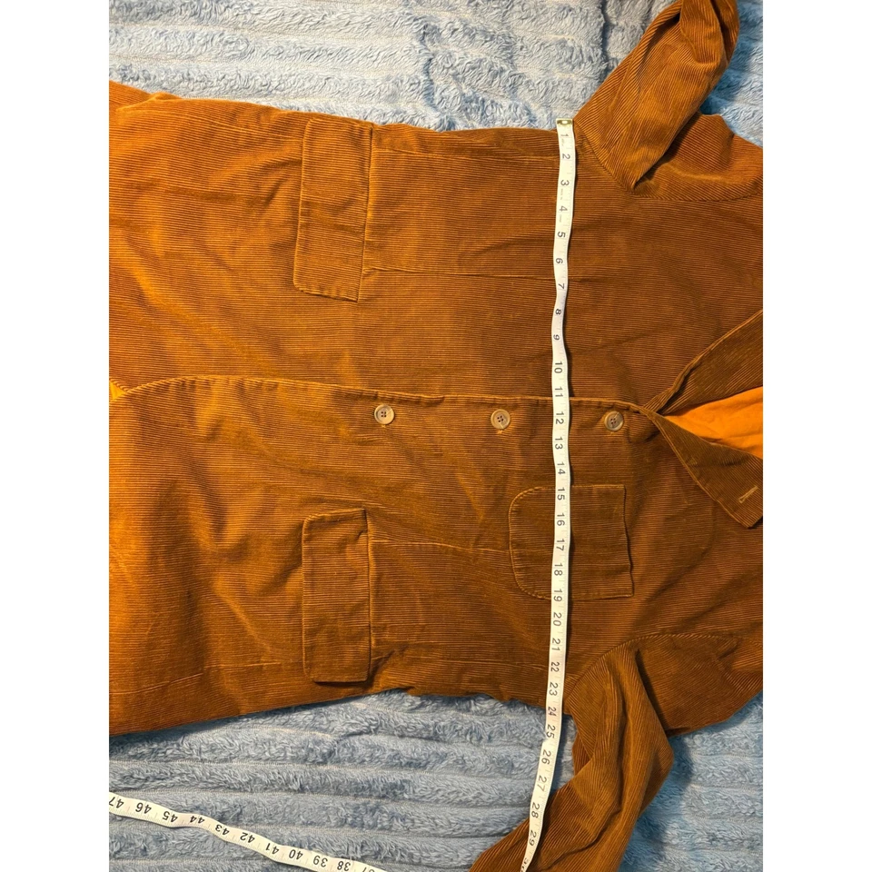 Chaqueta Blazer Romeo Gigli Vintage Italiana Pana Naranja Marrón Talla M Foto 4 de 4