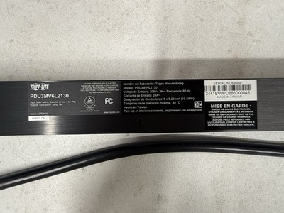 Tripp Lite PDU3MV6L2130 208V 24A 3-Phase Rack PDU Metered Power Strip