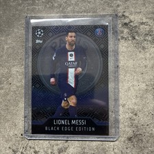 Lionel Messi Match Attax 2022/23 No.466 Paris Saint-Germain Black Edge Edition