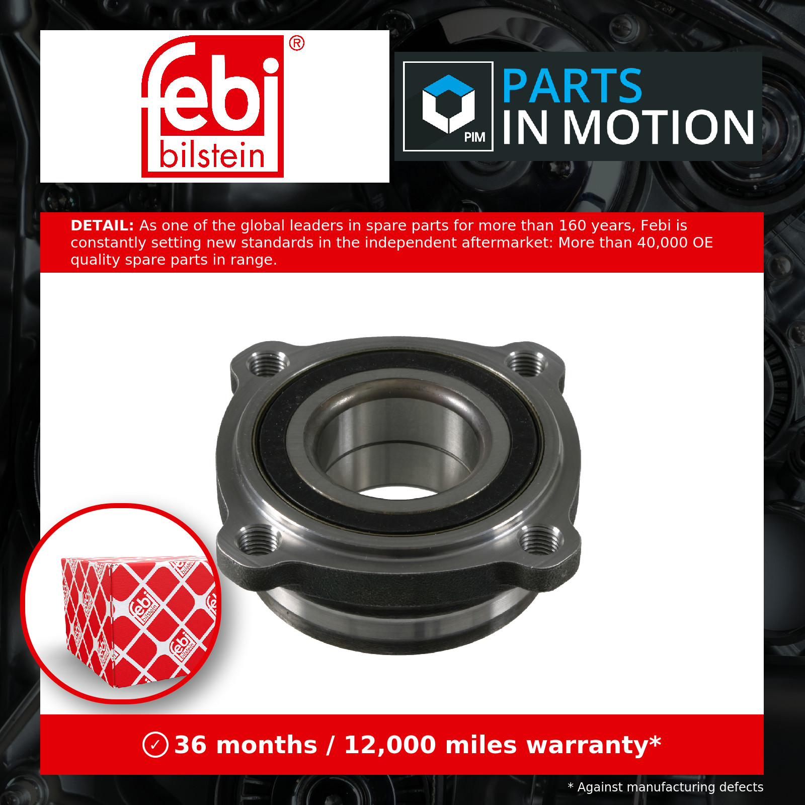 Wheel Bearing Kit fits BMW 750 E65 4.8 Rear 05 to 08 N62B48B 33411095238 Febi - Image 19