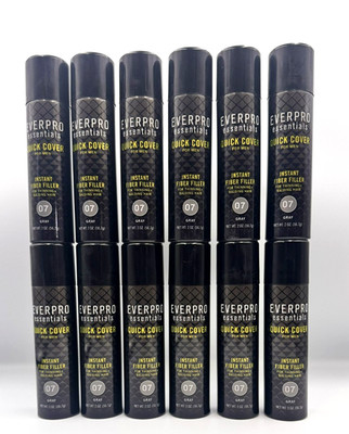 Everpro Quick Cover For Men Thinning Balding Hair 2 oz. Grey 07 - 12 Pack
