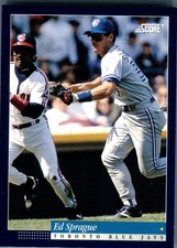 1994 Score Ed Sprague #399 Toronto Blue Jays MLB Baseball Card Pinnacle Brand...