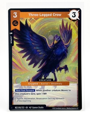 MetaZoo Three-Legged Crow Full Holo Card MZ2 010/212 Torrential Tides 2025