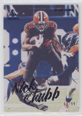 2020 Panini Luminance Blue 8/99 Nick Chubb #30 00wx