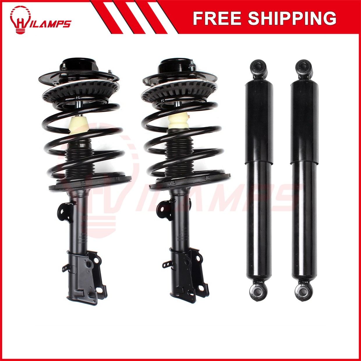For Dodge Grand Caravan Chrysler Town Country Front Strut Spring and Rear Shocks