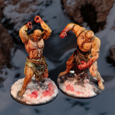 D&D 2x Flesh Golems Wizkids Nolzur's RPG Fantasy Miniatures Dungeons&Dragons