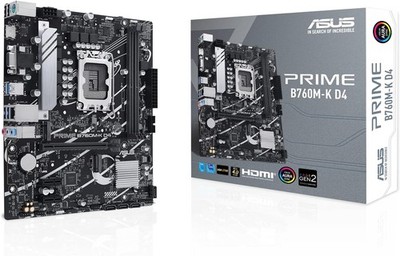 ASUS Prime B760M-K D4 Mainboard Intel Sockel 1700 B760 USB-C 3.1 M.2 Micro ATX