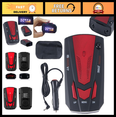 Long Range Radar Detector for Cars - 360° Detection, LED Display, Voice Alerts,