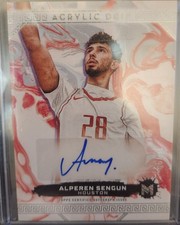 2024 Topps Acrylic Drip Alperen Sengun Autograph Motif /99
