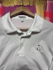 Peter Millar Shirt Mens XL Summer Comfort Golf Polo Stretch McArthur Milk Jug