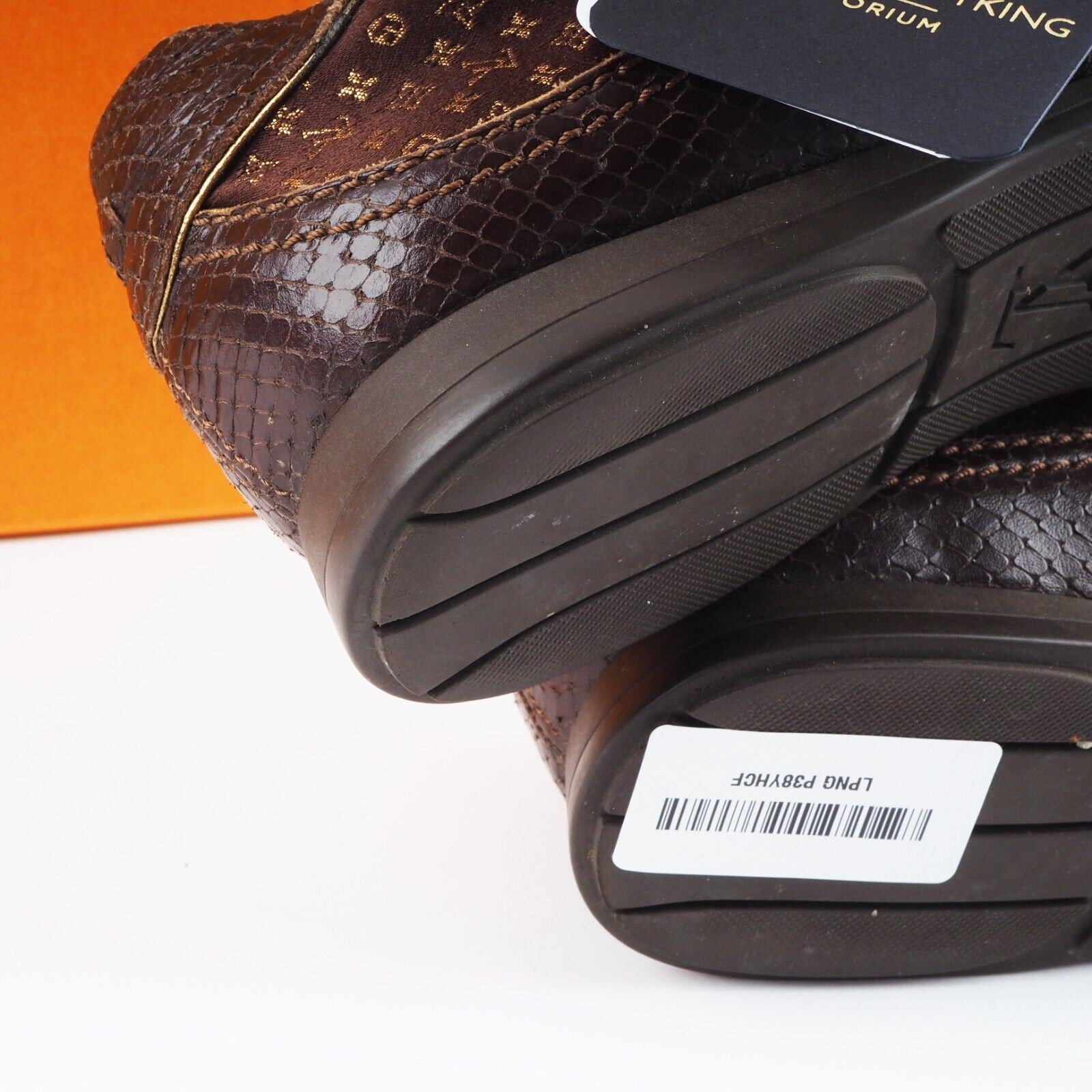 LOUIS VUITTON Python Brown / Gold Luxury Designer… - image 10