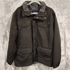 Patagonia 27021 Mens Black XL Sherpa Lined Jacket NO HOOD