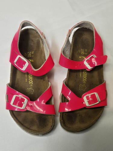Birkenstock Rio Kinder Mädchen Gr. 33 Hot Pink Lack Korkboden Verstellbar Sandale - Bild 1 von 4