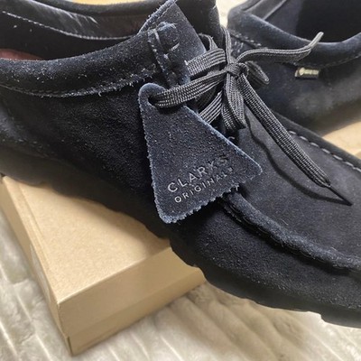 Clarks Wallabee GTX Gore-Tex Black Suede Men's Shoes 27cm/US9 Pre