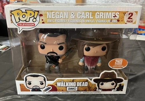 Funko Pop! Television The Walking Dead Negan & Carl 2 Pack 2nd & Charles BAM AMC