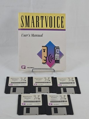 Vintage SmartVoice Installer Software & User's Manual for Classic Mac 800K