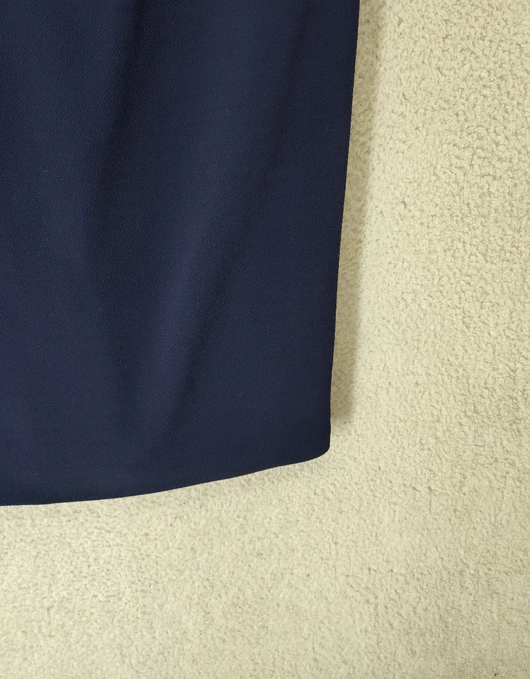 Vestido para mujer Le Bos 14W azul mezcla de polietileno sin mangas ribete de encaje hasta la rodilla funda Foto 4 de 4