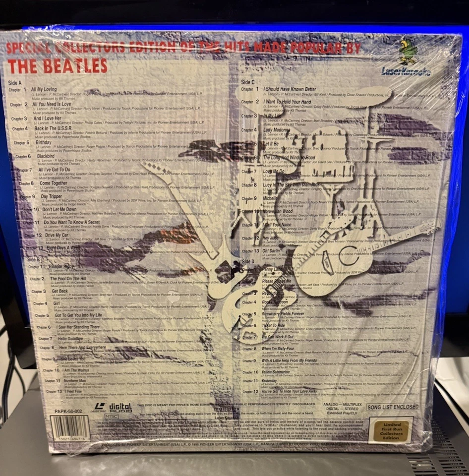 Beatles Popular Hits Karaoke LaserDisc Limited Collectors Edition PAPK-50-002 LD - Image 3 of 4