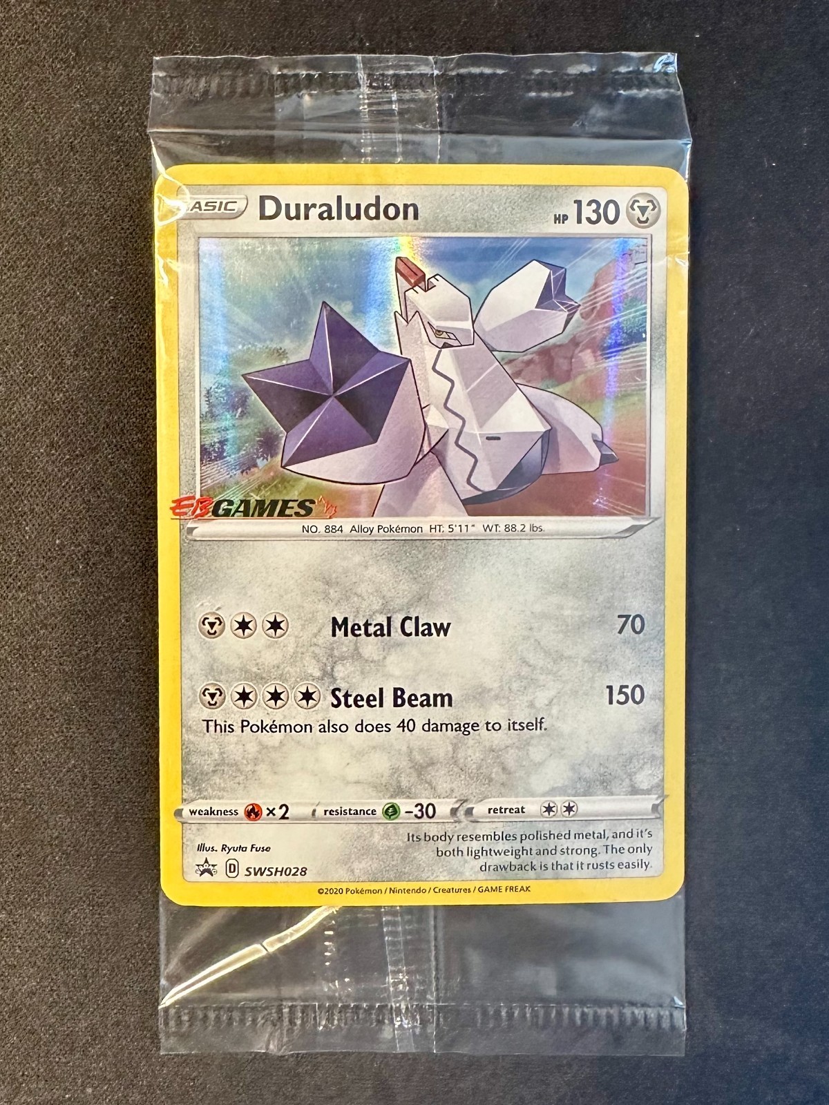 Duraludon SWSH028 2020 EB Games Exclusive Pokemon Card Promo SEALED - Nm