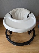 Foldable 8-Gear Height Adjustable Baby Walker with Wheels, Infant Toddler Walker