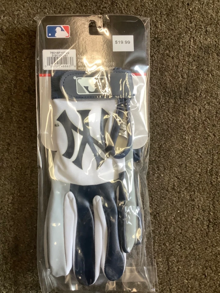 Franklin MLB New York ny Yankees Batting Gloves Youth Size m/l - Image 2 of 2