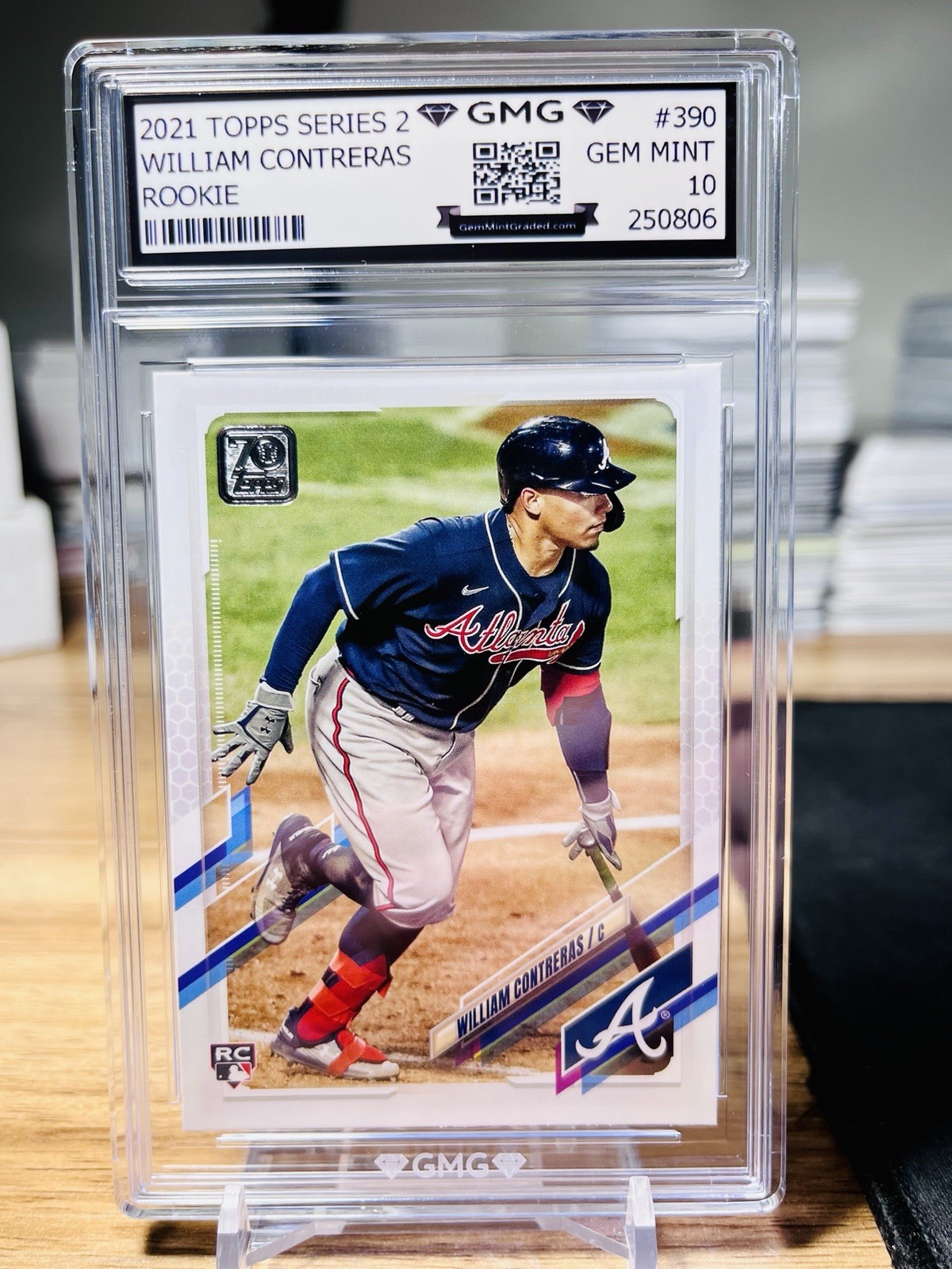 2021 Topps Series 2 William Contreras Rookie #390 GMG Graded 10 Gem Mint 💎 RC 
