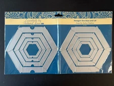 Tattered Lace Hexagon 3D Box Base & Lid 9 Inches ETL68 New Jumbo 4 Sizes