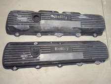 Oldsmobile V8 Holley Finned Aluminum Valve Covers 3285425 330 350 400 425 455