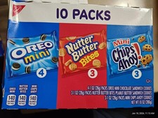 Cookie Variety Pack, OREO, Nutter Butter, CHIPS AHOY , 10 Snack Packs