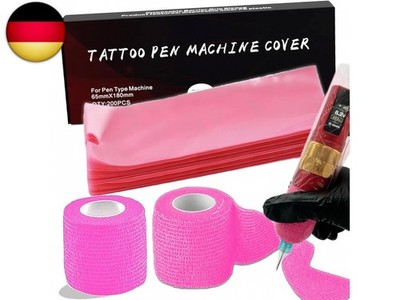 202pcs Tattoo Griff Abdeckung Tattoo Zubehör Set, Unihuby 2pcs Grip Tape und 