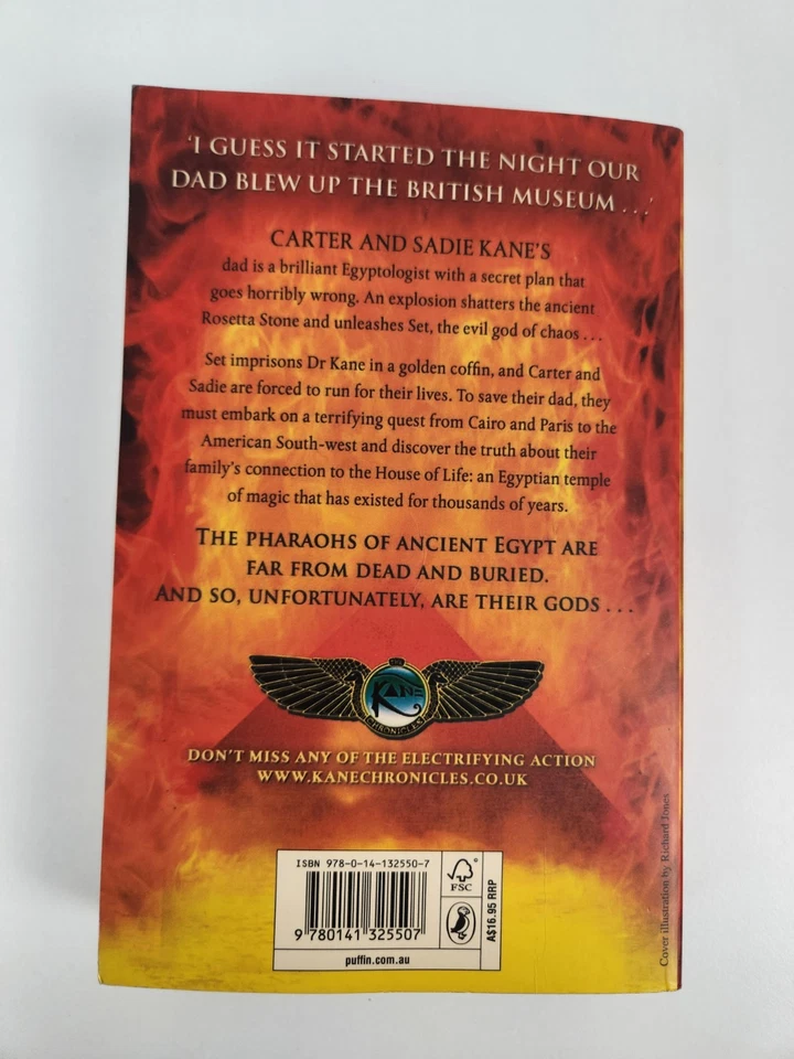 The Kane Chronicles Trilogy Complete Series 3 Book Set By Rick Riordan Paperback - image 3 of 4
