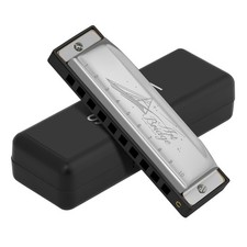 Blues Harmonica C Key Authentic 10 Hole 20 Tone Diatonic Mouth Organ Adults