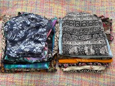 13 x Damaged Vintage Items 80s 90s Y2K Skirt Shirt Fabric Rework Repair Upcycle