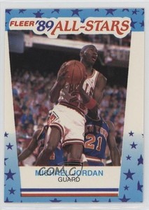 1989-90 Fleer All-Stars Stickers Michael Jordan #3 HOF