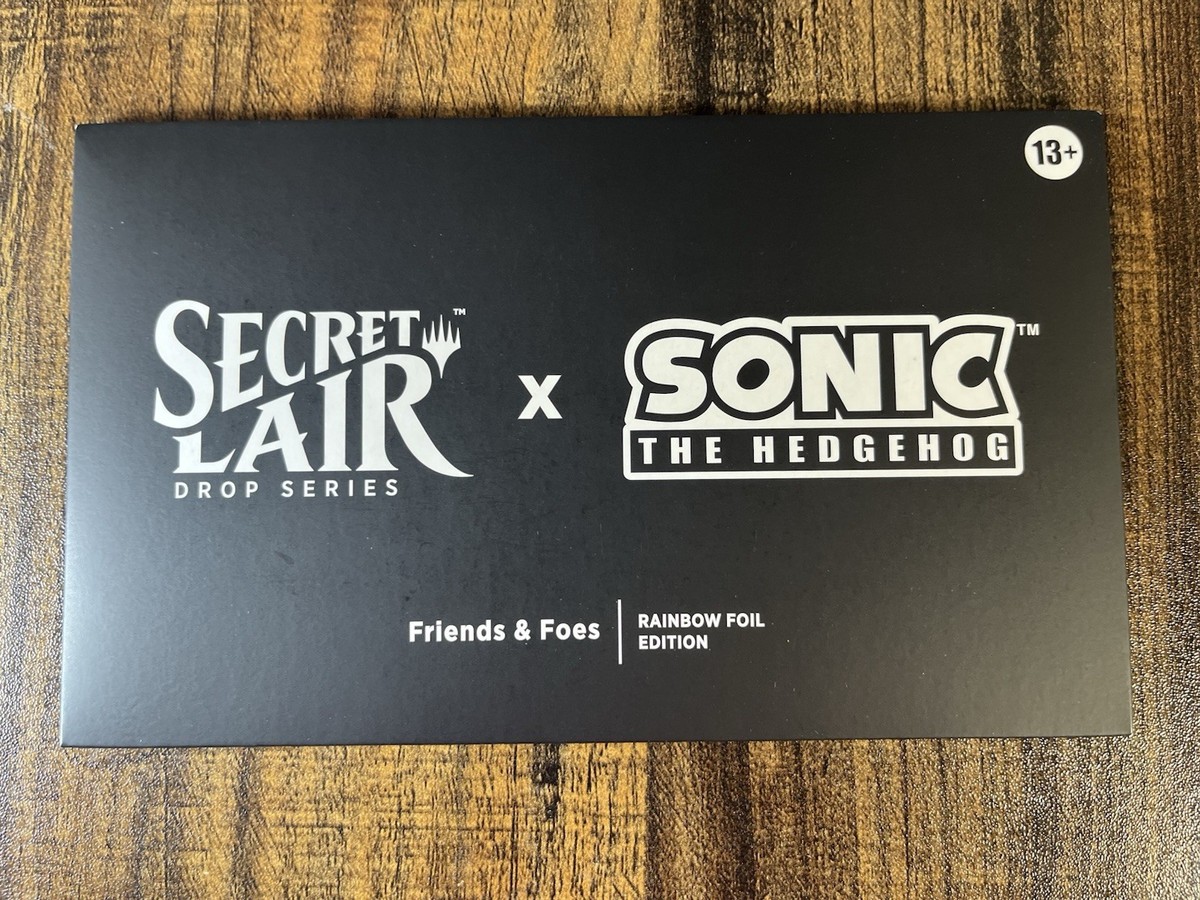 MTG Secret Lair x Sonic the Hedgehog Friends And Foes Rainbow Foil