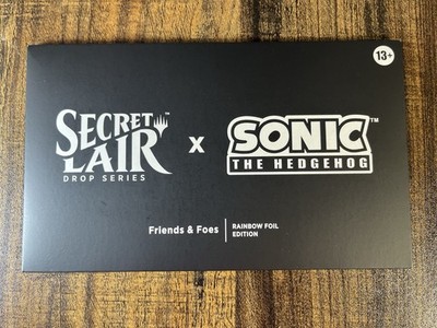 MTG Secret Lair x Sonic the Hedgehog Friends And Foes Rainbow Foil
