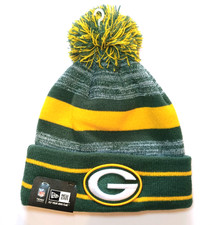 Green Bay Packers New Era Knit Pom Beanie Hat NWT Official NFL Winter Cap