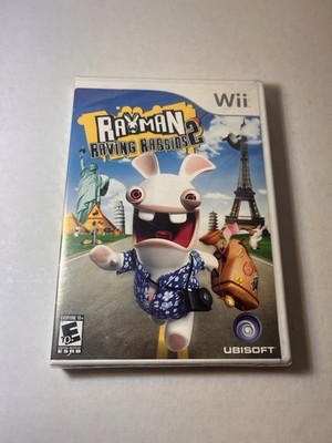 Nintendo Wii Rayman Raving Rabbids 2 Factory Sealed