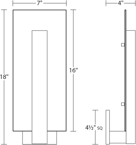 Midtown 16" LED Wall Sconce - Indoor/Outdoor Textured White - 3000K Light - Picture 2 of 5
