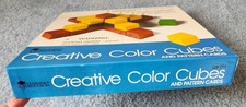 LEARNING RESOURCES Creative Color Wood Cubes Set Preschool Montessori Learn Fun