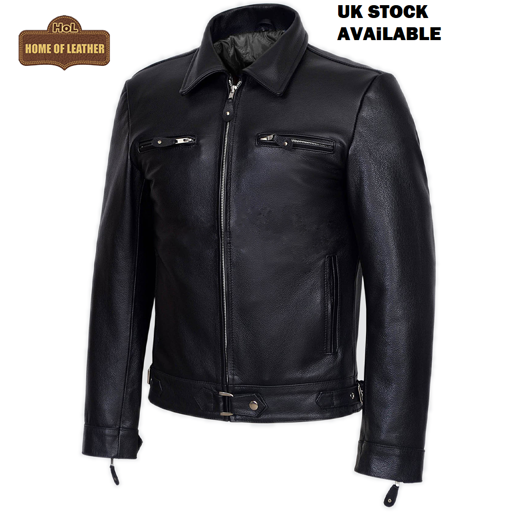 German Luftwaffe Latest Men Genuine Cowhide Leather Biker