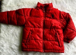 us polo red jacket