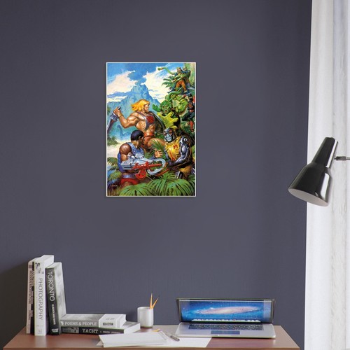 He-Man Battle Ram Poster – Earl Norem MOTU Art, Jurassic Planet Style - 第 7/14 張圖片