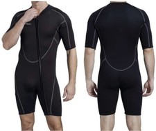 Seaskin Wetsuit Shorty Sea Skin Full Body Scuba Diving Suit XS Men Women's Black
