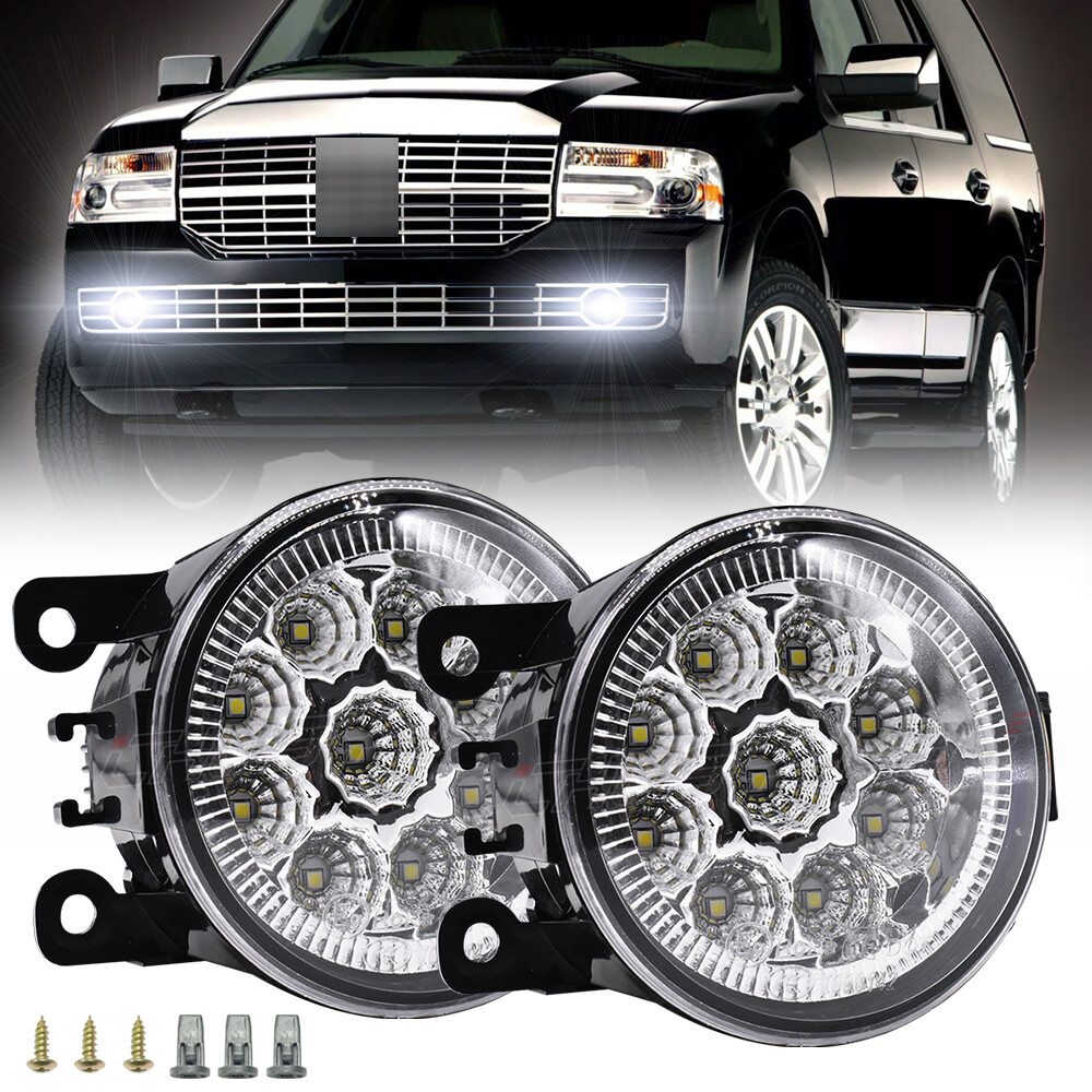 PAIR Front Bumper Fog Light Driving Lamp For Lincoln Navigator