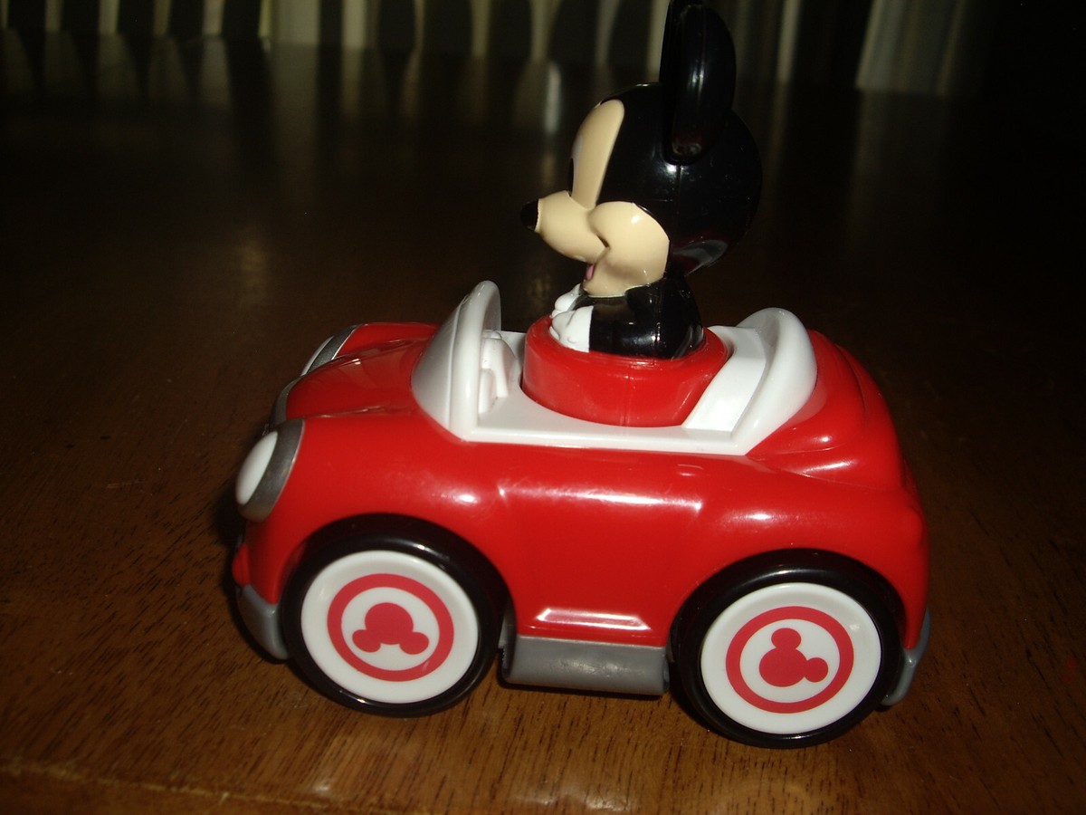EUC Disney Mickey Mouse Clubhouse Push N Go Racer Car Red | eBay