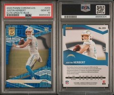 2020 Chronicles Donruss Elite Justin Herbert Blue /10 PSA 10 🔥🔥🔥