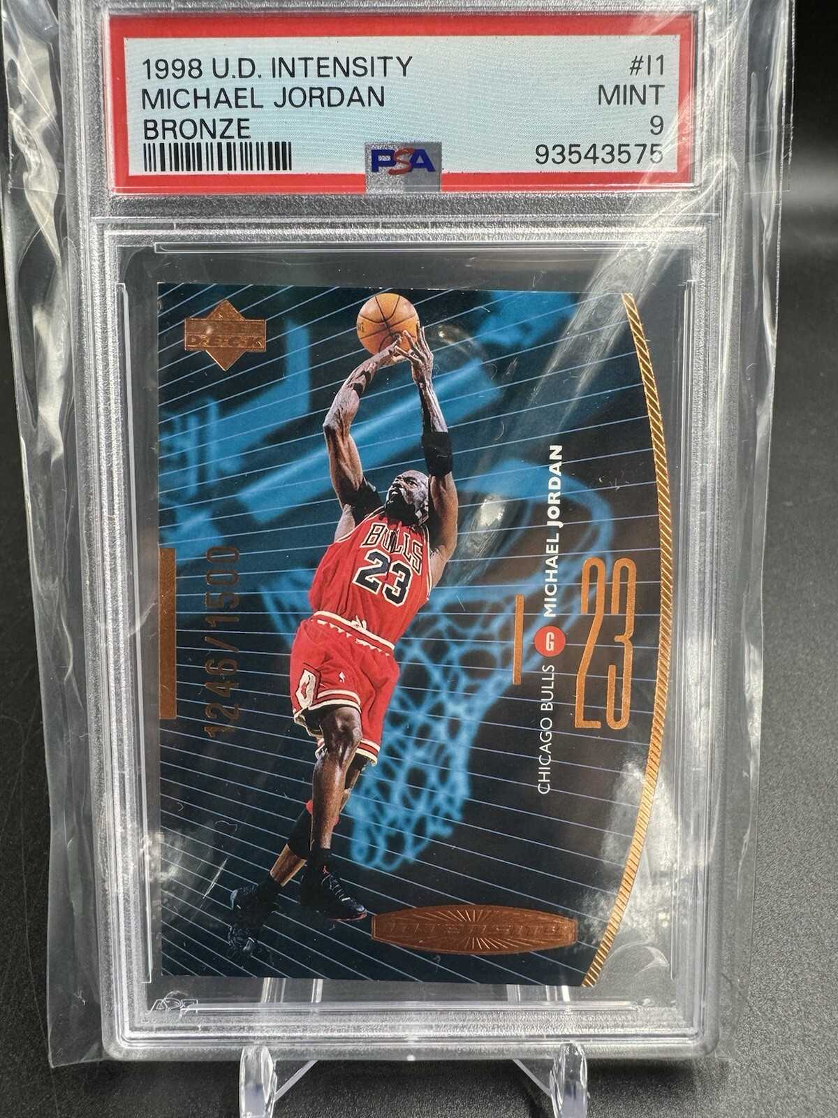 1998-99 Upper Deck - Intensity Bronze Die-Cut #I1 Michael Jordan /1500