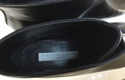 Stella McCartney Zipit 女式黑色皮革尖头踝靴 41 码 - 第 3 张/共 8 张